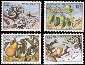 Scott #1685-8 Life Cycle Pear Tree 1989 MNH