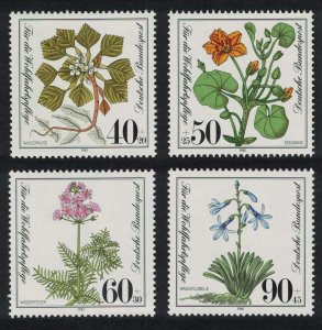 Germany Endangered Flowers 4v 1981 MNH SG#1972-1975