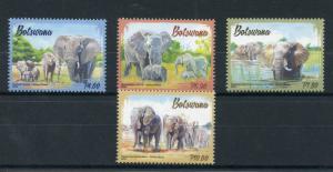 Botswana 2016 Elephants 4v Set Wild Animals Fauna Stamps