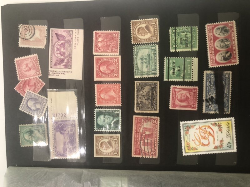 2 Stamp Stock Books Full Of Old U.S Has Some Revenue + Other Countries