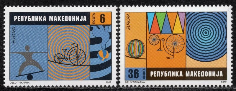 EUROPA 2002 - Macedonia - The Circus - MNH Set