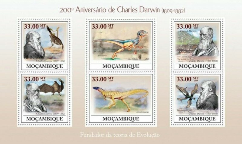 Mozambique 2009 MNH - 200th Anniversary of Charles Darwin (1809-1882). Sc 1894