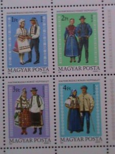 HUNGARY-1981-SC#2713 NATIONAL COSTUMES DRESSING MNH S/S WE SHIP TO WORLDWIDE