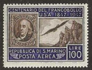 San Marino C55, mint, lightly hinged. High value of set. 1947. (S230a)