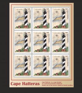 Stamps. Lighthouses  2022 year Benin 1 sheet 9 stamps perforated