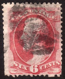 1870, US 6c, Lincoln, Used, Sc 148