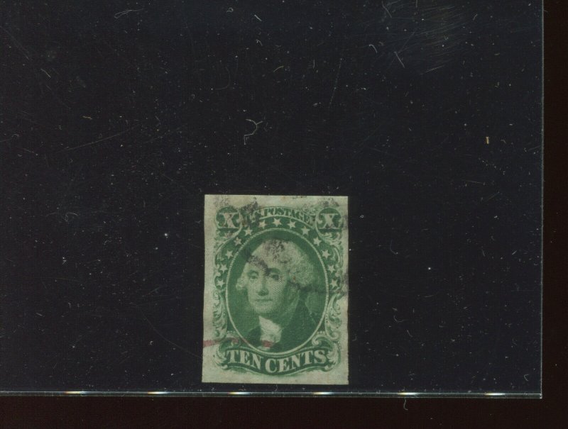 Scott 16 Washington Type IV Imperf Used Stamp with PF Cert (Stock 16- PF 1)