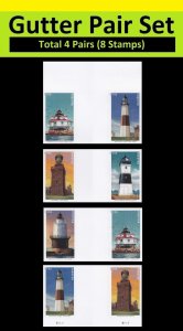 US 5621a-5625a Mid-Atlantic Lighthouses imperf NDC vert gutter pair set MNH 2021