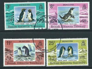 BRITISH ANTARCTIC TERR. SG89/92 1979 PENGUINS FINE USED