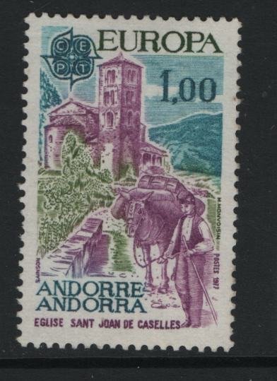 ANDORRA, 254, HINGED, 1977, EUROPA