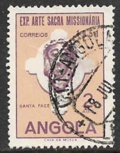 ANGOLA 1952 2a SACRED MISSIONARY ART EXHIBIT Issue Sc 361 VFU
