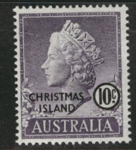 Christmas Island Scott 8 MNH** 1958 QE2 