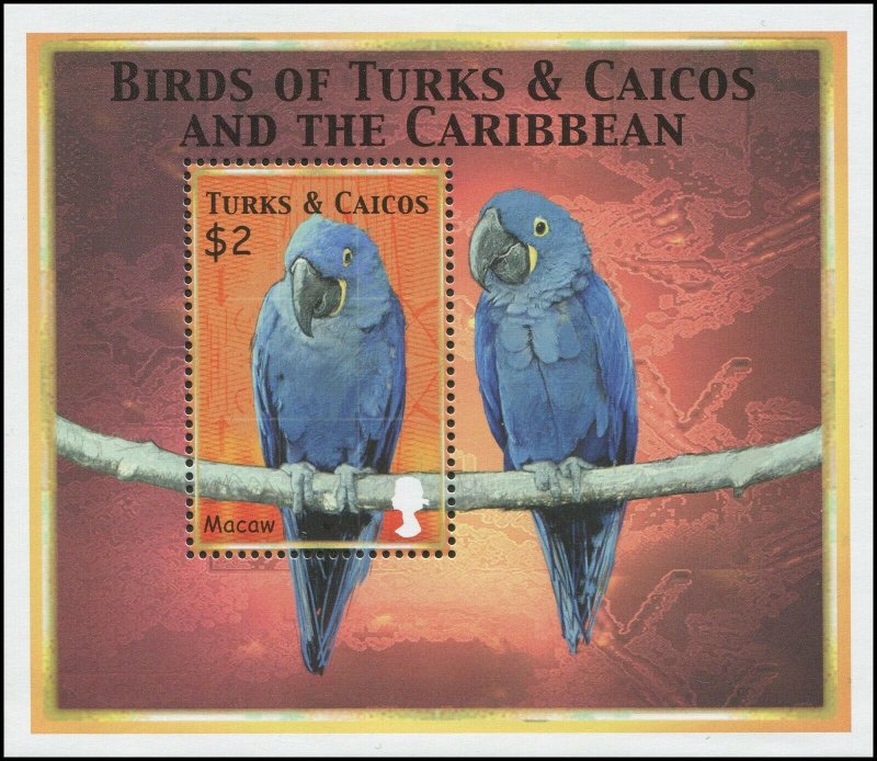 Turks & Caicos Islands 2000 Sc 1302 Birds Parrot CV $7