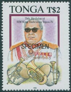 Tonga 1993 SG1249 2p King Tupou Birthday specimen MNH