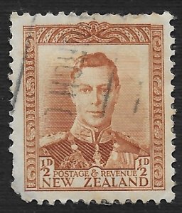 New Zealand #226B 1/2p King George V