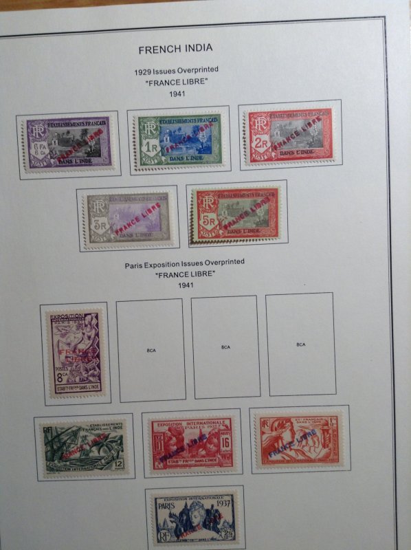 French India  Lot #2  117-118 122-139/141-166/170-174/177-181/191/ 194-232  MH