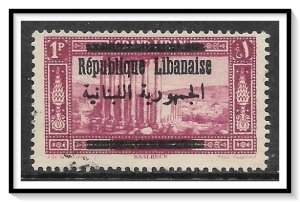 Lebanon #88 Temple Overprinted Used