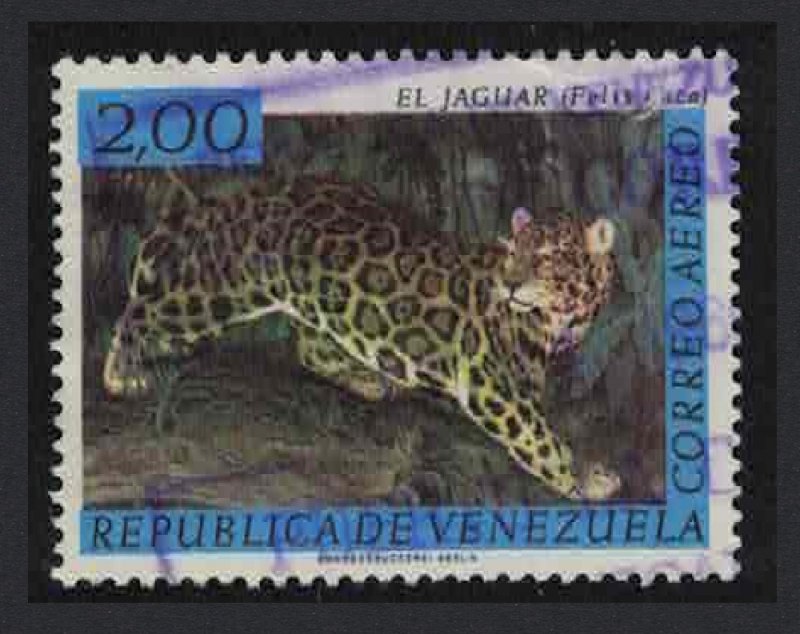 Venezuela Jaguar 2B KEY VALUE 1963 Canc SC#C825 SG#1777