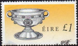 Ireland 791 - Used - 1pound Ardagh Chalice (Short Foot) (1990) (cv $3.50)