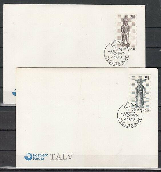 Faroe Is., Scott cat. 93-94. Chess issue. 2 First day covers.