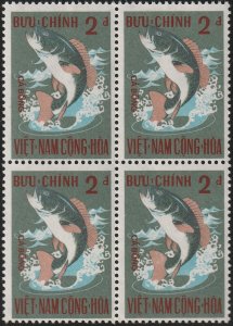 South Viet Nam - 1971 - SC 402-404 - Fish - Block 4 - MNH