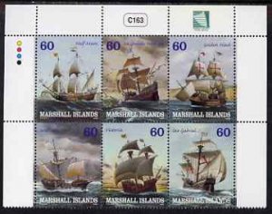 MARSHALL ISLANDS - 2000 - Sailing Ships - Perf 6v Set - Mint Never Hinged