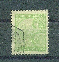 Macao sc# 322 used cat value $6.50