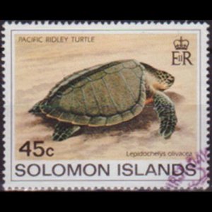 SOLOMON IS. 1983 - Scott# 495 Turtle 45c Used