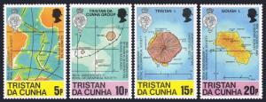 Tristan da Cunha 283-286,Mnh.michel 293-296. Geographical Gesellschaft 150 1980