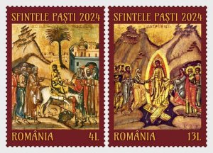 Romania / Roemenië - Postfris/MNH - Complete set Easter 2024