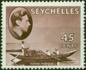 Seychelles 1938 45c Chocolate SG143 Fine MM (3)