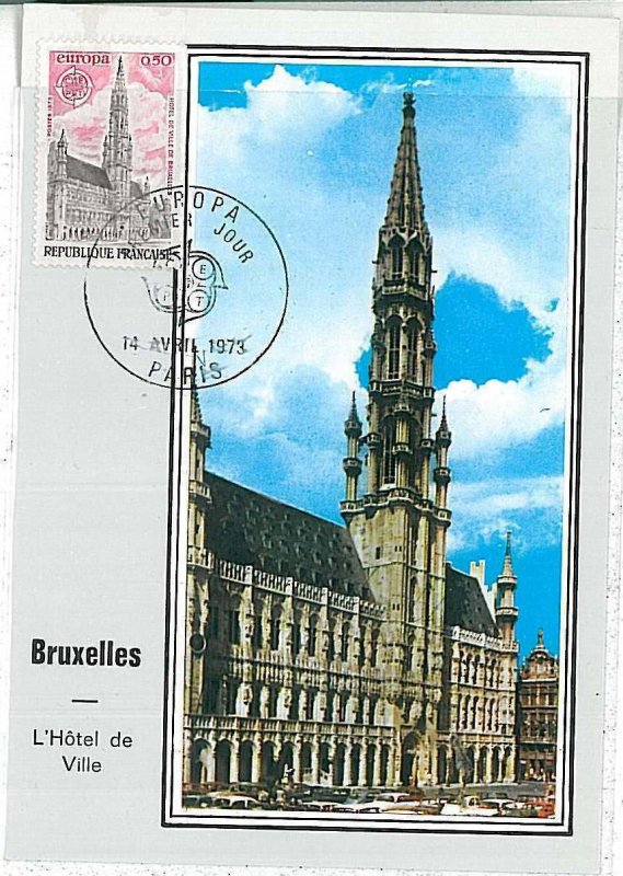 26333 - FRANCE  - POSTAL HISTORY - MAXIMUM CARD 1973 - ARCHITECTURE  Europa Cept