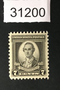 US STAMPS # 712 MINT OG NH XF-SUP LOT #31200