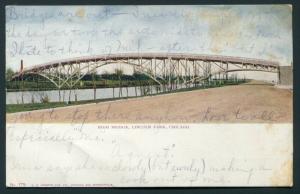 1906 Postcard - High Bridge - Lincoln Park Chicago, IL to Oconto, WI