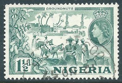 Nigeria, Sc #82, 1-1/2d Used