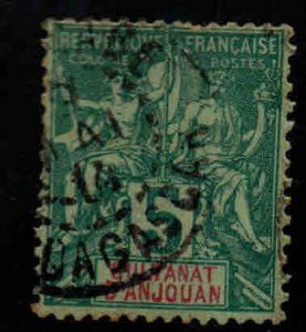 Anjouan Scott 4 Used  perf 14x13.5 Used Nicely centered stamp