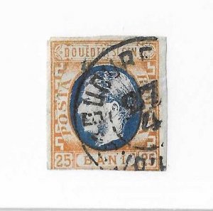 Romania Sc #41  25b  used VF