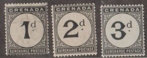 Grenada Scott #J8-J9-J10 Stamp - Mint Set