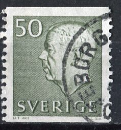 Sweden; 1968: Sc. # 652: Used Single Stamp