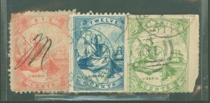 Liberia #13-5  Single (Complete Set)