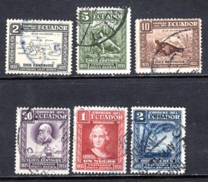 Ecuador #377-381  VF   Used  CV 3.85   ....  1800157