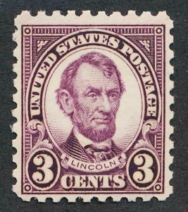 UNITED STATES 584 MINT NH F-VF 3c LINCOLN
