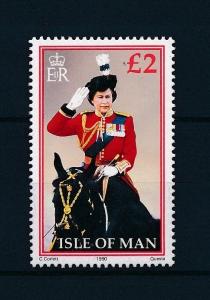 [27453] Isle of Man 1990 Animals Horse Queen Elizabeth MNH