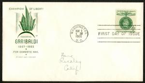 #1168 4c Garibaldi, HF FDC **ANY 5=FREE SHIPPING**