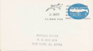 United States Fleet Post Office 6c Moby Dick Envelope 1970 Navy 17104, USCG L...