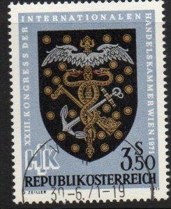 AUSTRIA SG1608 1971 23rd INT. CHAMBER OF COMMERCE CONGRESS FINE USED