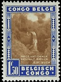 BELGIAN CONGO   # B26c MH SINGLE FROM SOUVENIR SHEET  (10