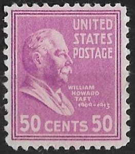 USA # 831   US Presidential - 50c Taft    (1) Mint NH