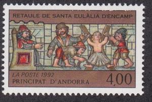 French Andorra # 420, Martyrdom of St. Eulalia,  NH, 1/2 Cat