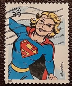 US Scott # 4084i; used 39c Supergirl from 2006; VF/XF centering; off paper